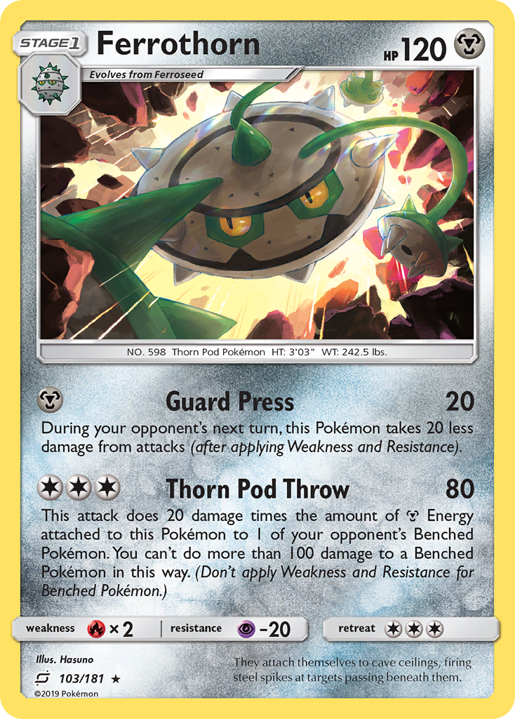 Ferrothorn (103/181) - [Reverse Holo] Team Up (TEU)