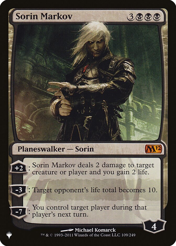 Sorin Markov (M12-109) - The List (PLST)
