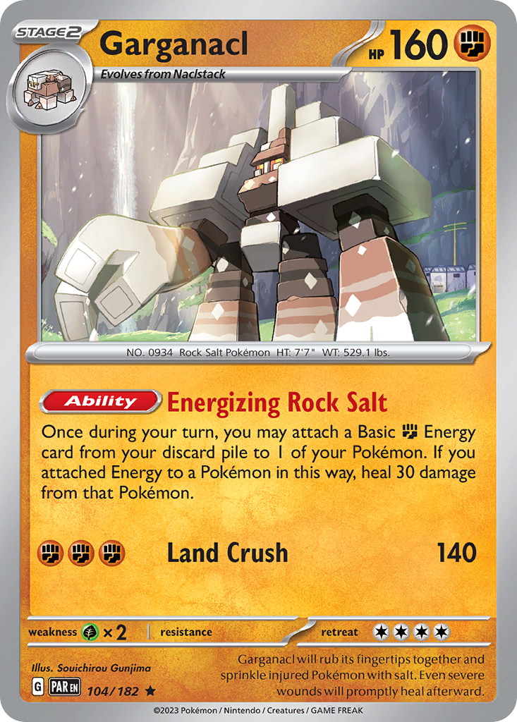 Garganacl (104/182) - [Reverse Holo] Paradox Rift (PAR)