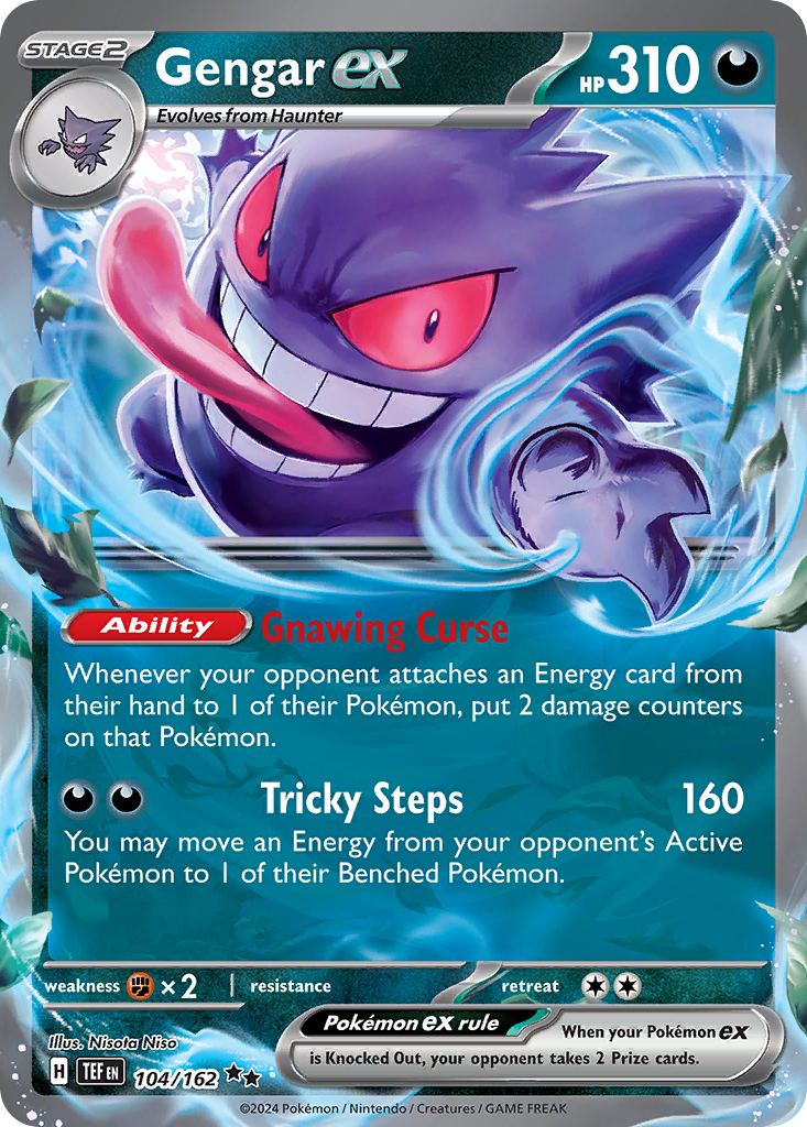 Gengar ex (104/162) - [Holo Foil] Temporal Forces (TEF)