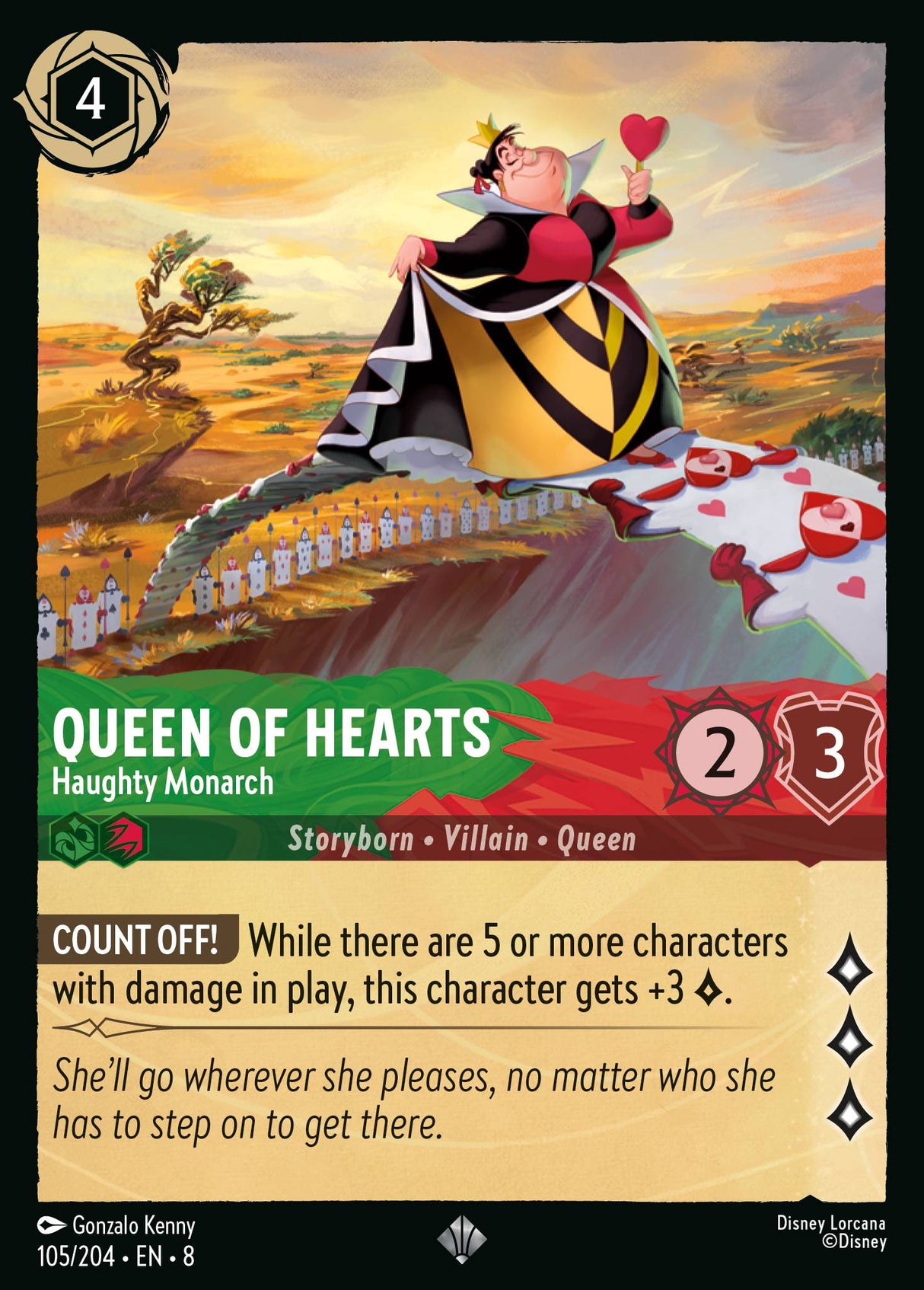 Queen of Hearts - Haughty Monarch - [Foil] Reign of Jafar (8)