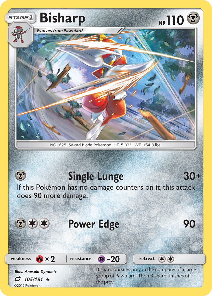 Bisharp (105/181) - [Reverse Holo] Team Up (TEU)