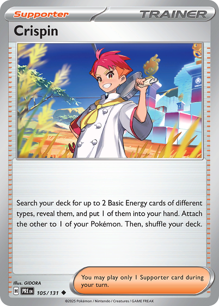 Crispin (105/131) - [Reverse Holo] Prismatic Evolutions (PRE)