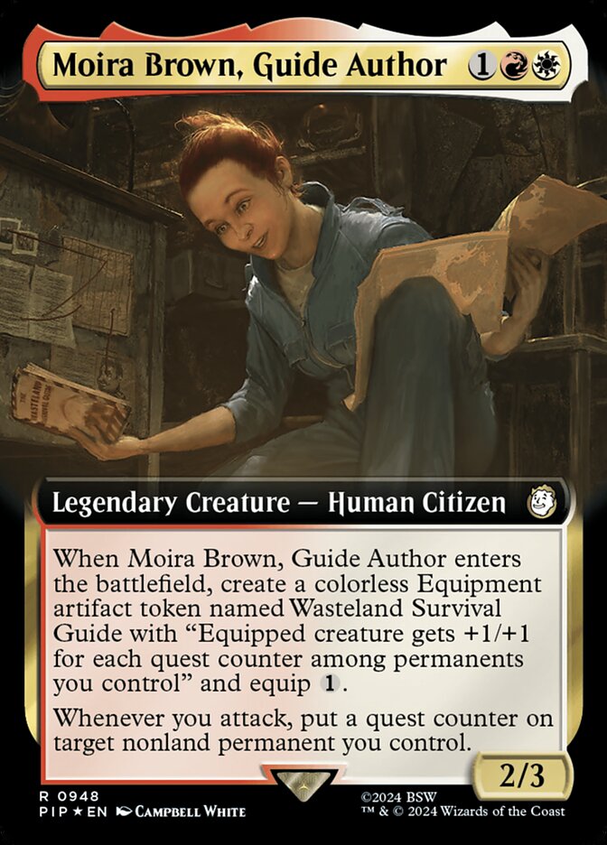 Moira Brown, Guide Author - [Surge Foil, Extended Art] Fallout (PIP)