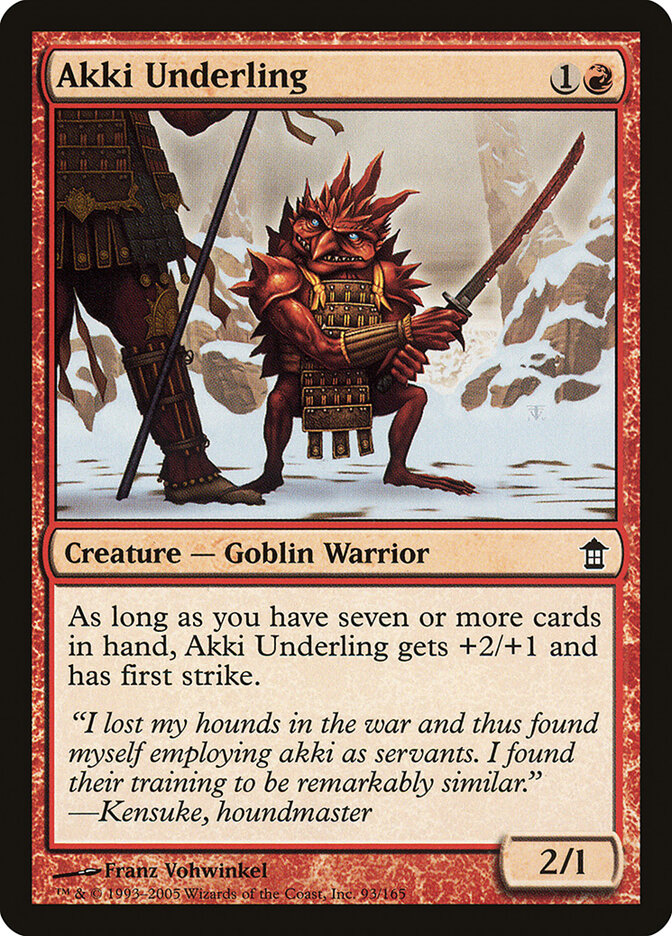 Akki Underling (93) - Saviors of Kamigawa (SOK)
