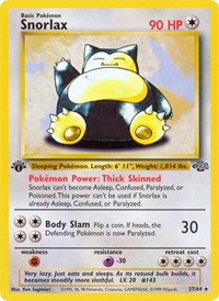 Snorlax (27) - Jungle (JU)