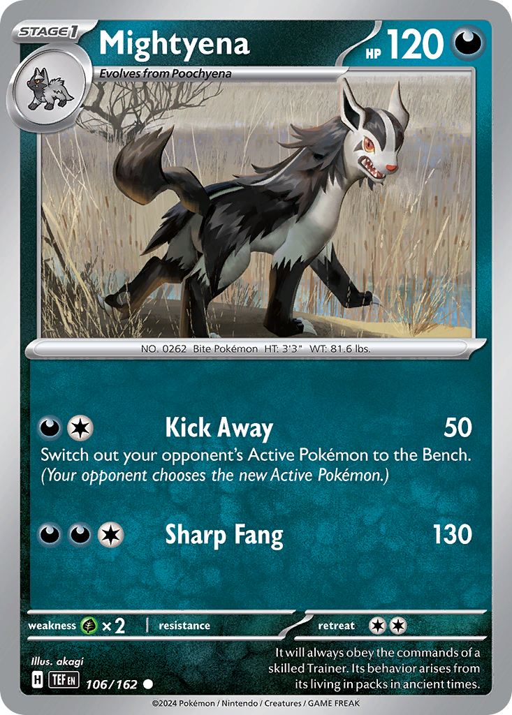Mightyena (106/162) - Temporal Forces (TEF)