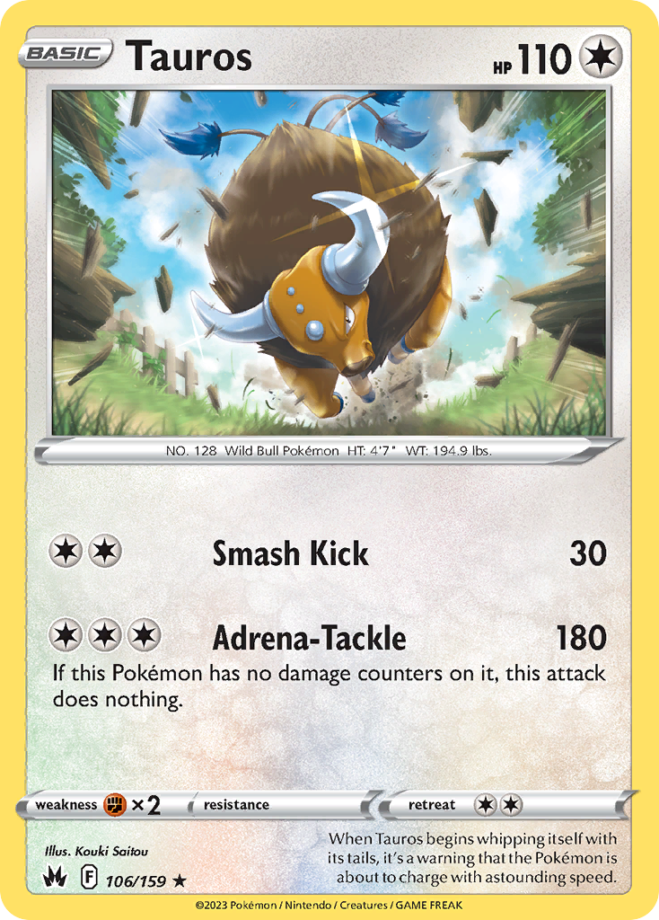 Tauros (106/159) - Crown Zenith (CRZ)