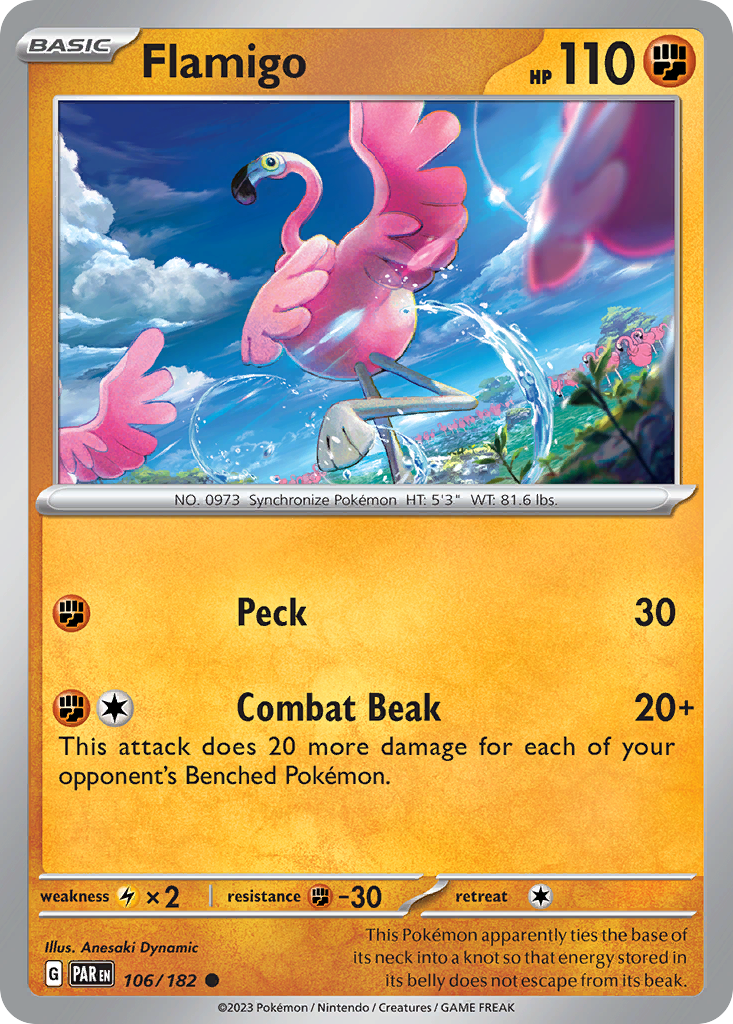 Flamigo (106/182) - [Reverse Holo] Paradox Rift (PAR)
