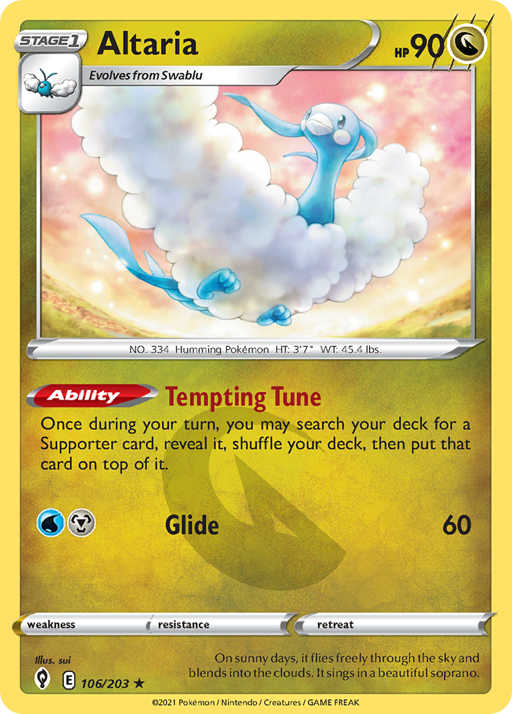 Altaria (106/203) - Evolving Skies (EVS)