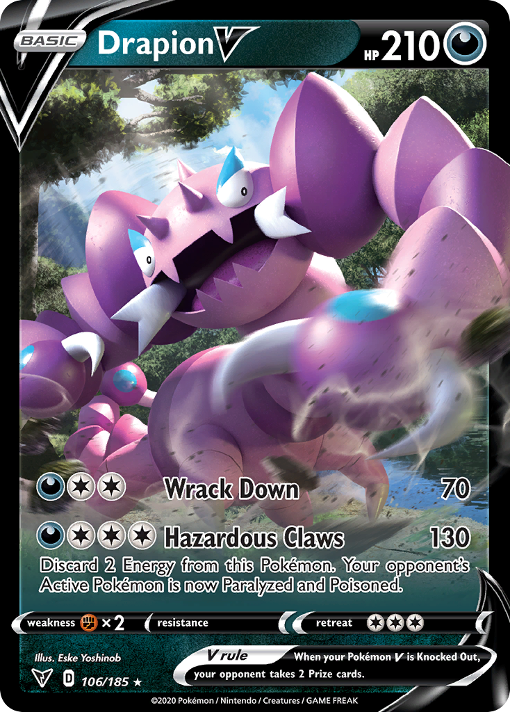 Drapion V (106/185) - [Holo Foil] Vivid Voltage (VIV)