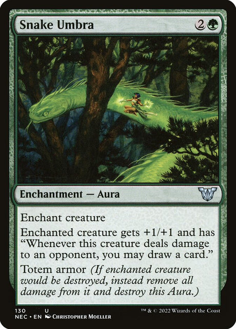 Snake Umbra (130) - Neon Dynasty Commander (NEC)