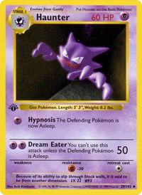Haunter (29) - Base Set (Shadowless) (BSS)