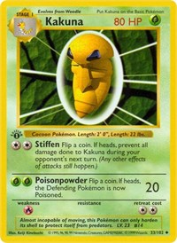 Kakuna (33) - Base Set (Shadowless) (BSS)