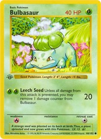 Bulbasaur (44) - Base Set (Shadowless) (BSS)