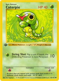 Caterpie (45) - Base Set (Shadowless) (BSS)