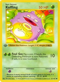Koffing (51) - Base Set (Shadowless) (BSS)