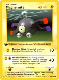Magnemite (53) - Base Set (Shadowless) (BSS)