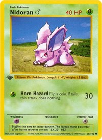 Nidoran M (55) - Base Set (Shadowless) (BSS)