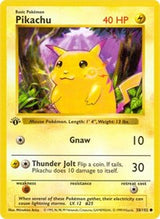 Pikachu (58) - Base Set (Shadowless) (BSS)
