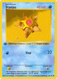 Staryu (65) - Base Set (Shadowless) (BSS)