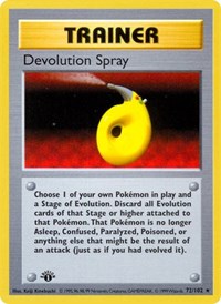 Devolution Spray (72) - Base Set (Shadowless) (BSS)