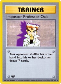 Impostor Professor Oak (73) - Base Set (Shadowless) (BSS)