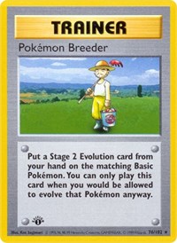 Pokemon Breeder (76) - Base Set (Shadowless) (BSS)