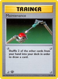 Maintenance (83) - Base Set (Shadowless) (BSS)