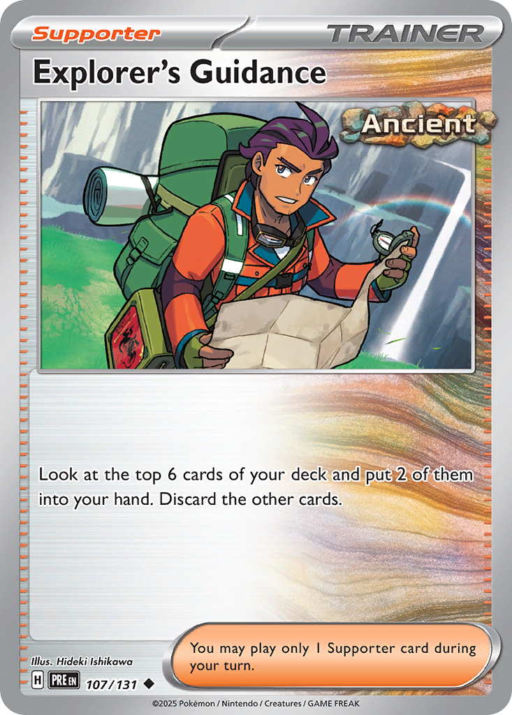 Explorer's Guidance (107/131) - [Reverse Holo] Prismatic Evolutions (PRE)