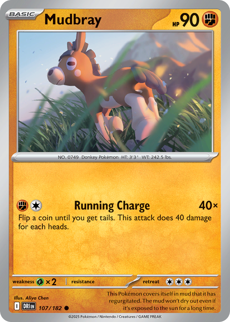 Mudbray (107/182) - [Reverse Holo] Destined Rivals (DRI)