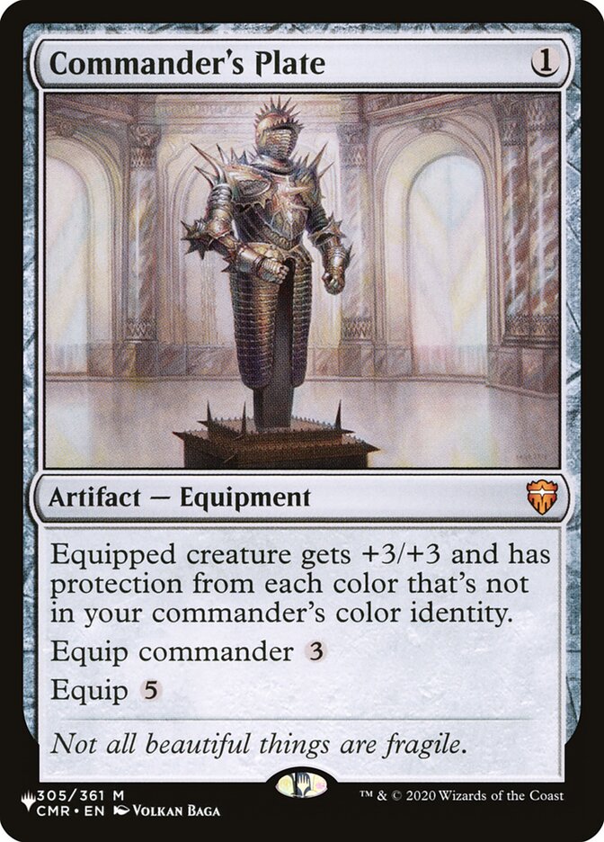 Commander's Plate - The List (PLST)