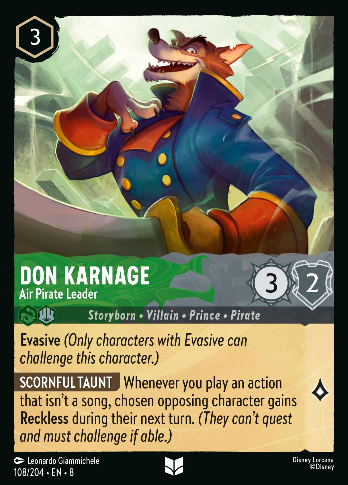 Don Karnage - Air Pirate Leader - [Foil] Reign of Jafar (8)