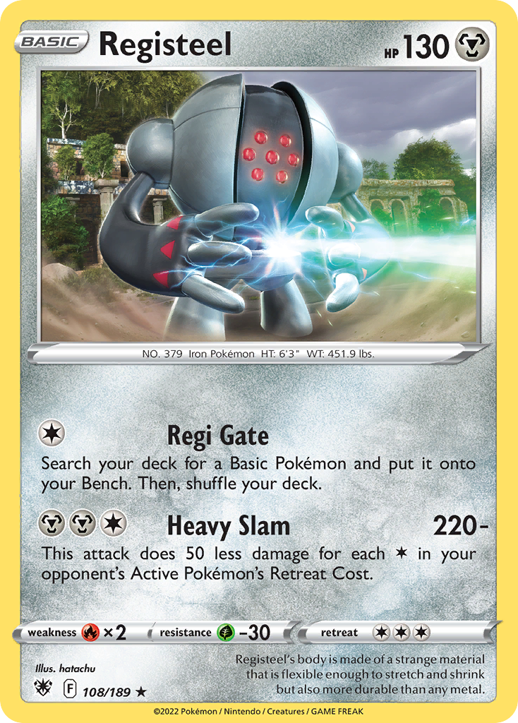 Registeel (108/189) - [Reverse Holo] Astral Radiance (ASR)