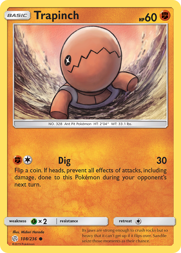 Trapinch (108/236) - Cosmic Eclipse (CEC)
