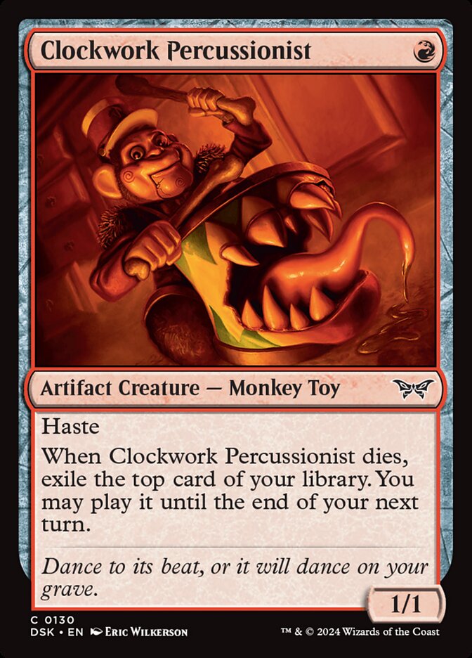 Clockwork Percussionist (130) - Duskmourn: House of Horror (DSK)
