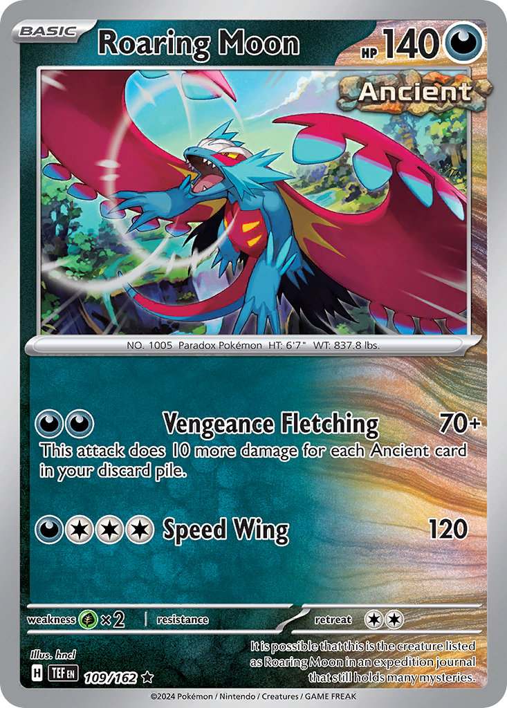 Roaring Moon (109/162) - [Reverse Holo] Temporal Forces (TEF)