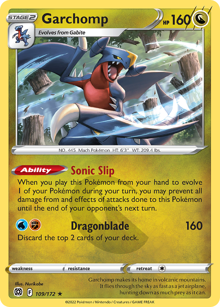 Garchomp (109/172) - [Holo Foil] Brilliant Stars (BRS)