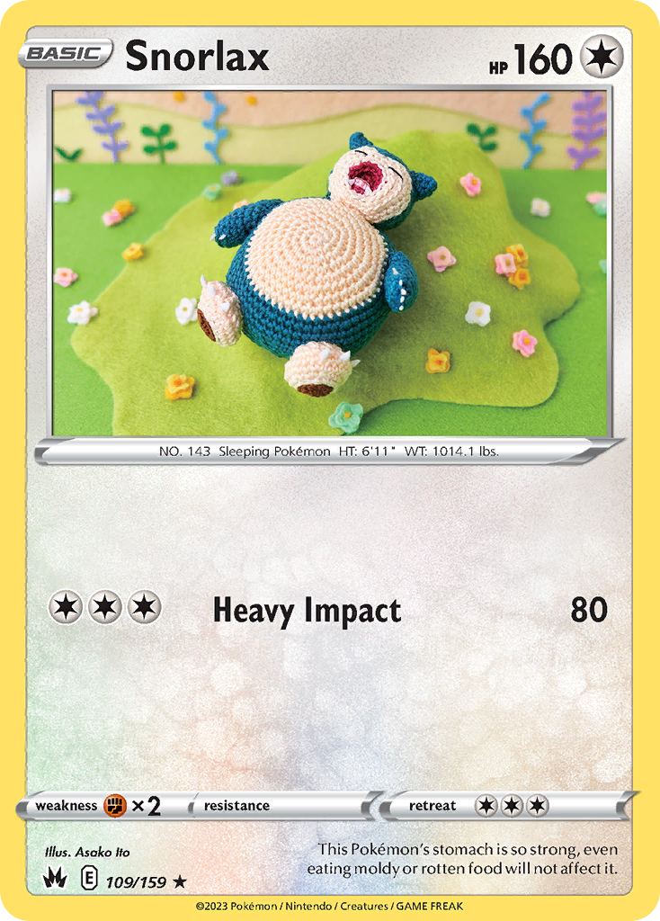 Snorlax (109/159) - [Reverse Holo] Crown Zenith (CRZ)