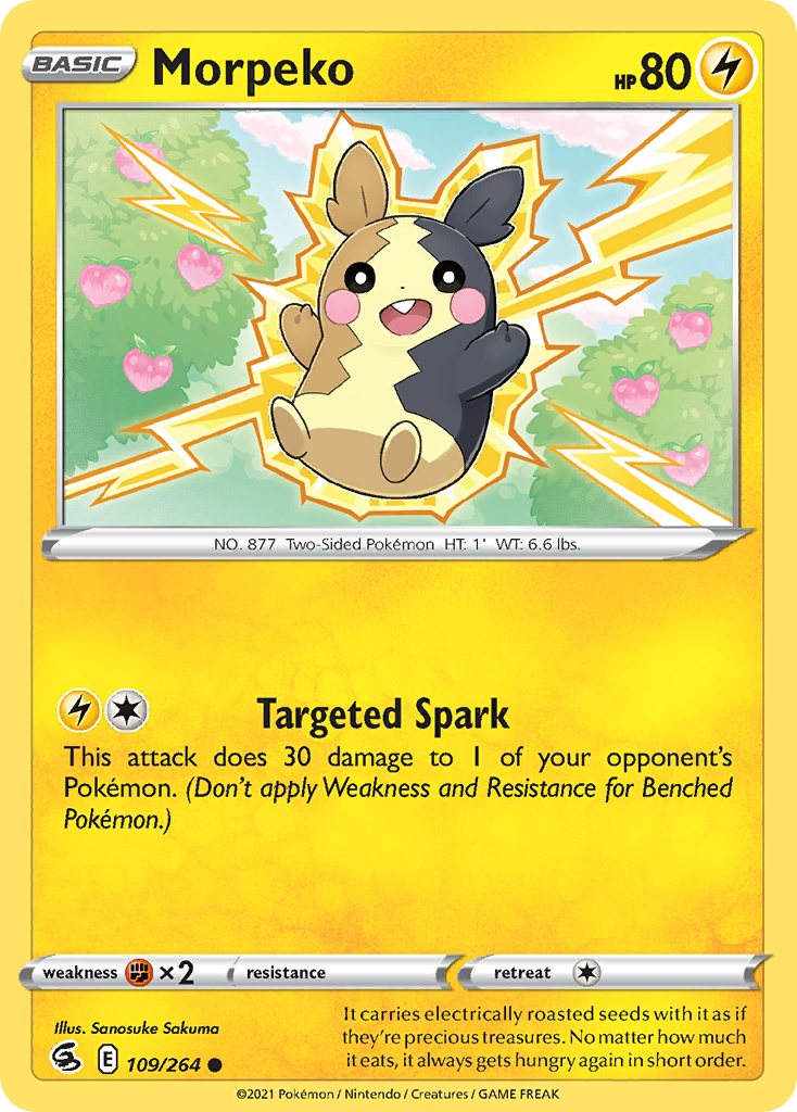 Morpeko (109/264) - [Reverse Holo] Fusion Strike (FST)