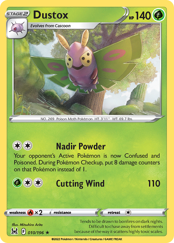 Dustox (10/196) - [Reverse Holo] Lost Origin (LOR)