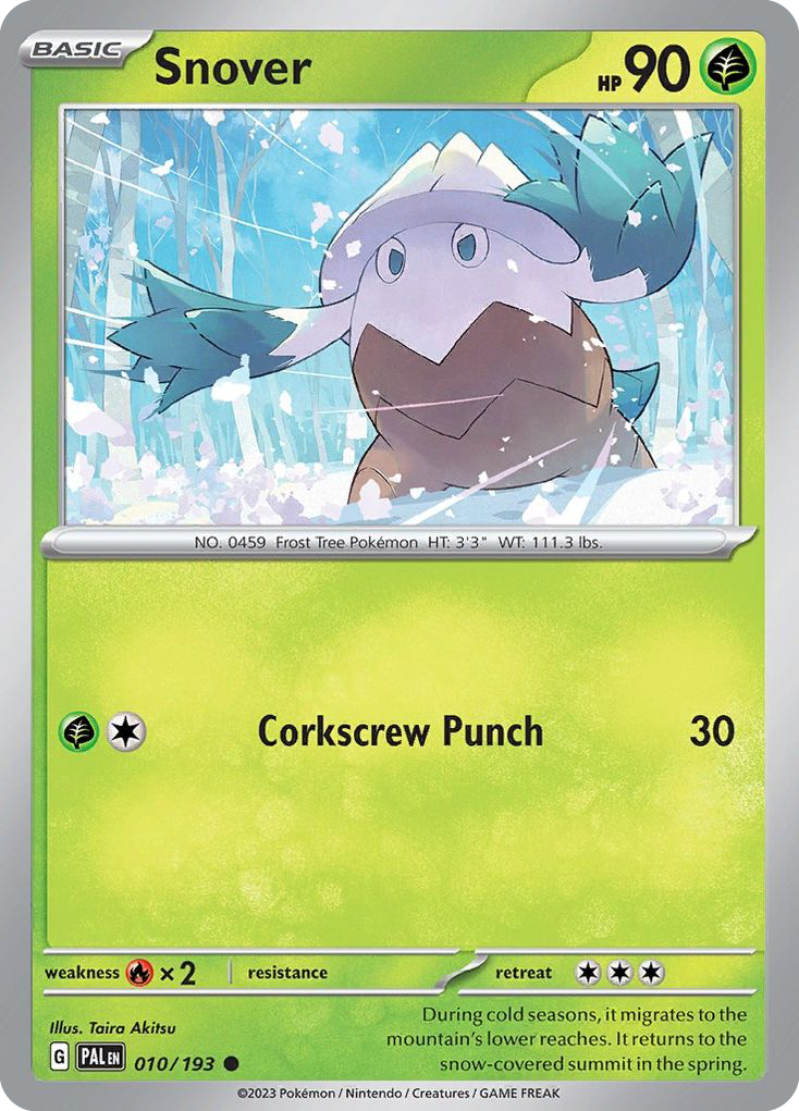 Snover (10/193) - [Reverse Holo] Paldea Evolved (PAL)