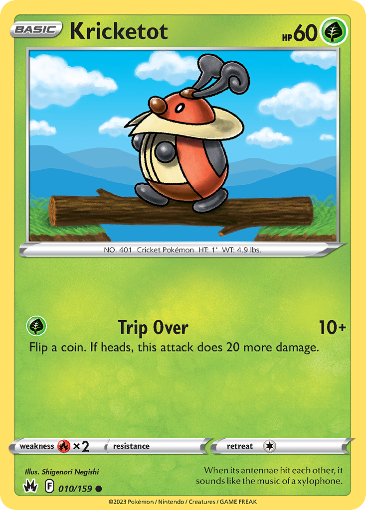 Kricketot (10/159) - [Reverse Holo] Crown Zenith (CRZ)