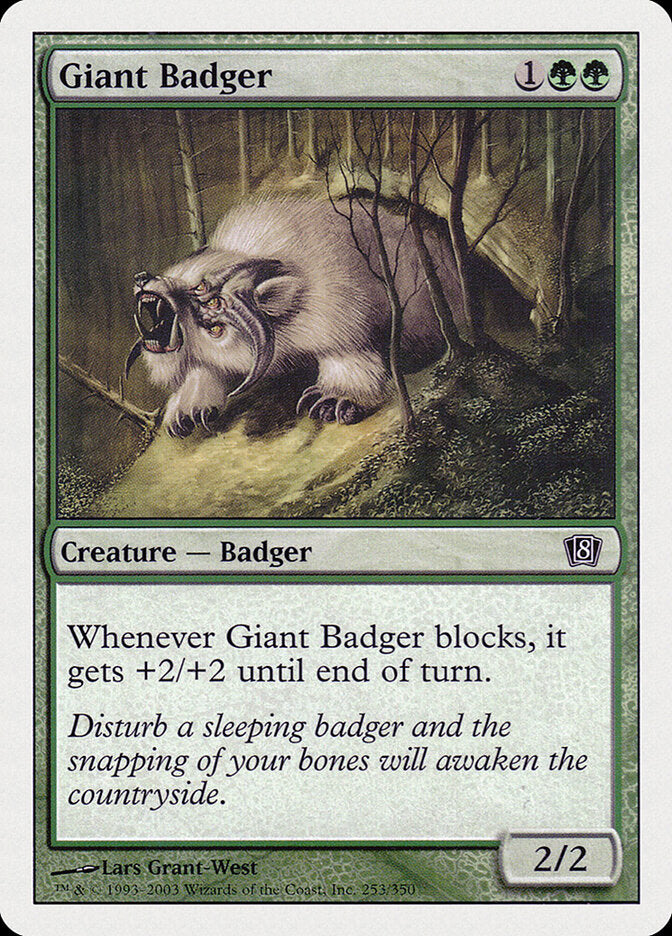 Giant Badger (253) - Eighth Edition (8ED)