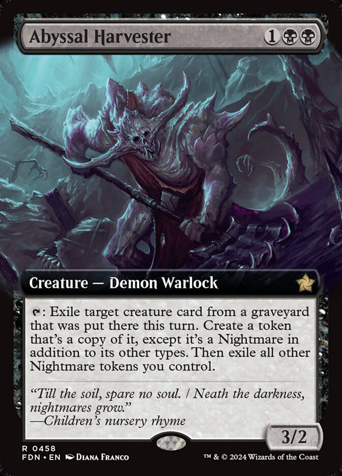 Abyssal Harvester - [Foil, Extended Art] Foundations (FDN)