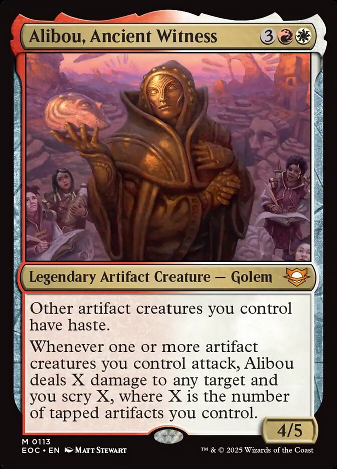Alibou, Ancient Witness (113) - Edge of Eternities Commander (EOC)
