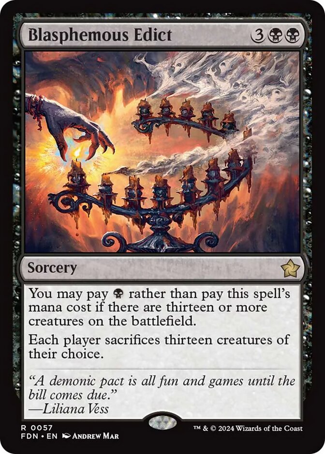 Blasphemous Edict - [Foil] Foundations (FDN)