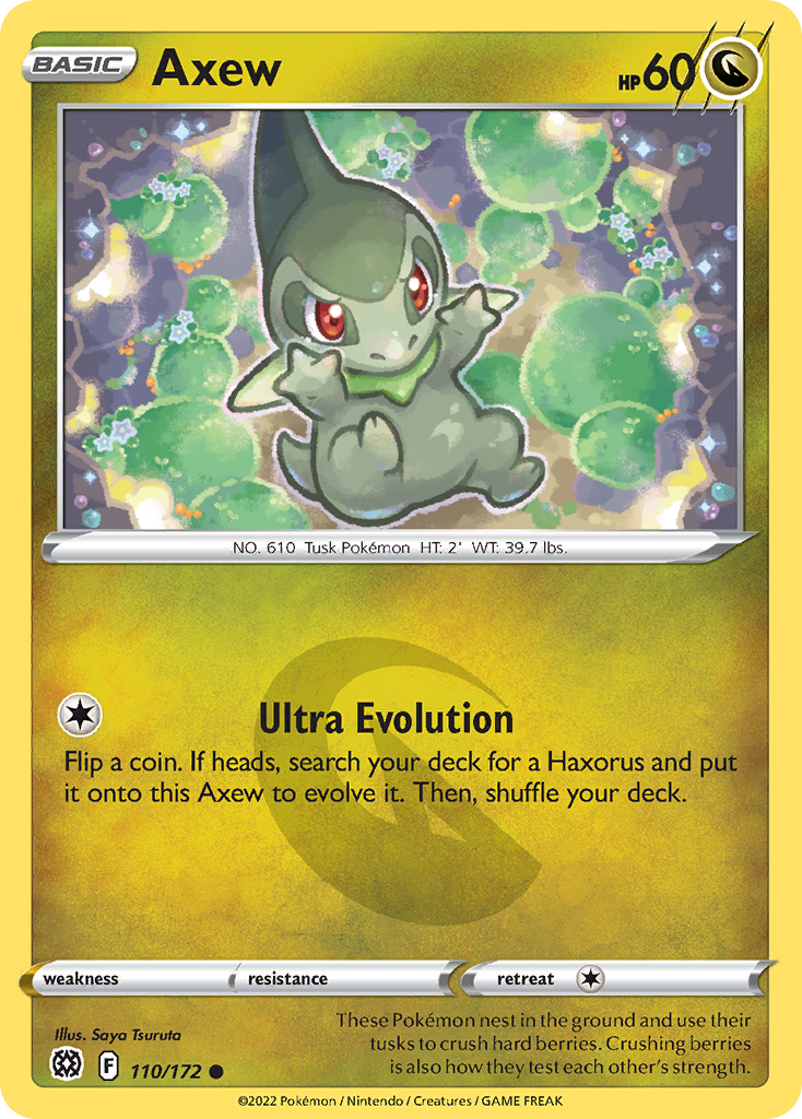 Axew (110/172) - [Reverse Holo] Brilliant Stars (BRS)
