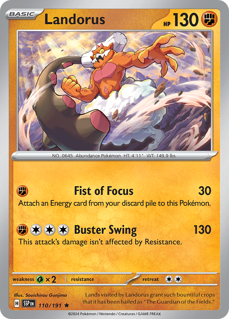 Landorus (110/191) - [Reverse Holo] Surging Sparks (SSP)