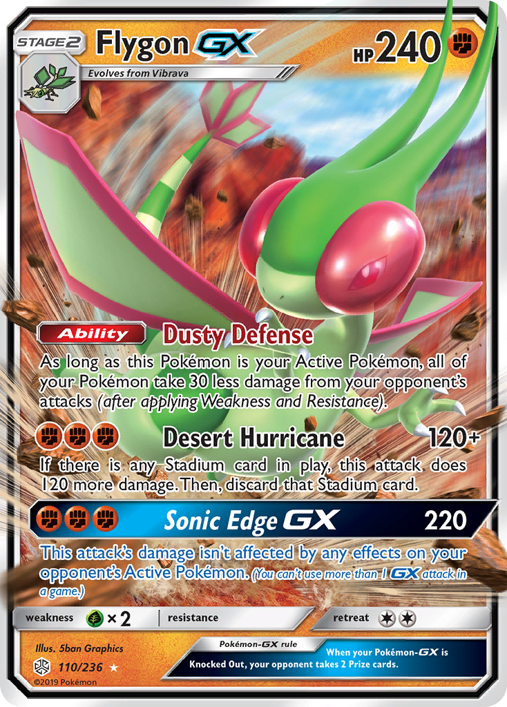 Flygon-GX (110/236) - [Holo Foil] Cosmic Eclipse (CEC)